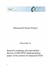 Research roadmap: interoperability – Review of ORE HTTP implementation paper in the context of compound ETDs